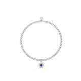 Sela Lapislazuli Armband Edelstahl Silberfarbig
