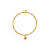 Sela Tigerauge Armband Edelstahl Goldfarbig