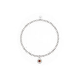 Sela Tigerauge Armband Edelstahl Silberfarbig