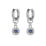 Sela Lapislazuli Ohrringe Edelstahl silberfarbig