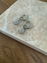 Fossil Kreolen Silberfarbig