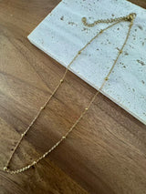 Kohta Edelstahlhalskette vergoldet 40+5cm