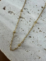 Kohta Edelstahlhalskette vergoldet 40+5cm