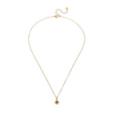 Sela Tigerauge Halskette Edelstahl vergoldet