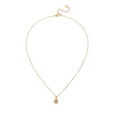 Sela Amethyst Halskette Edelstahl vergoldet