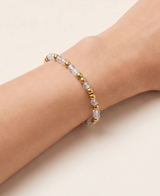Mala Aquamarin Armband Vergoldet