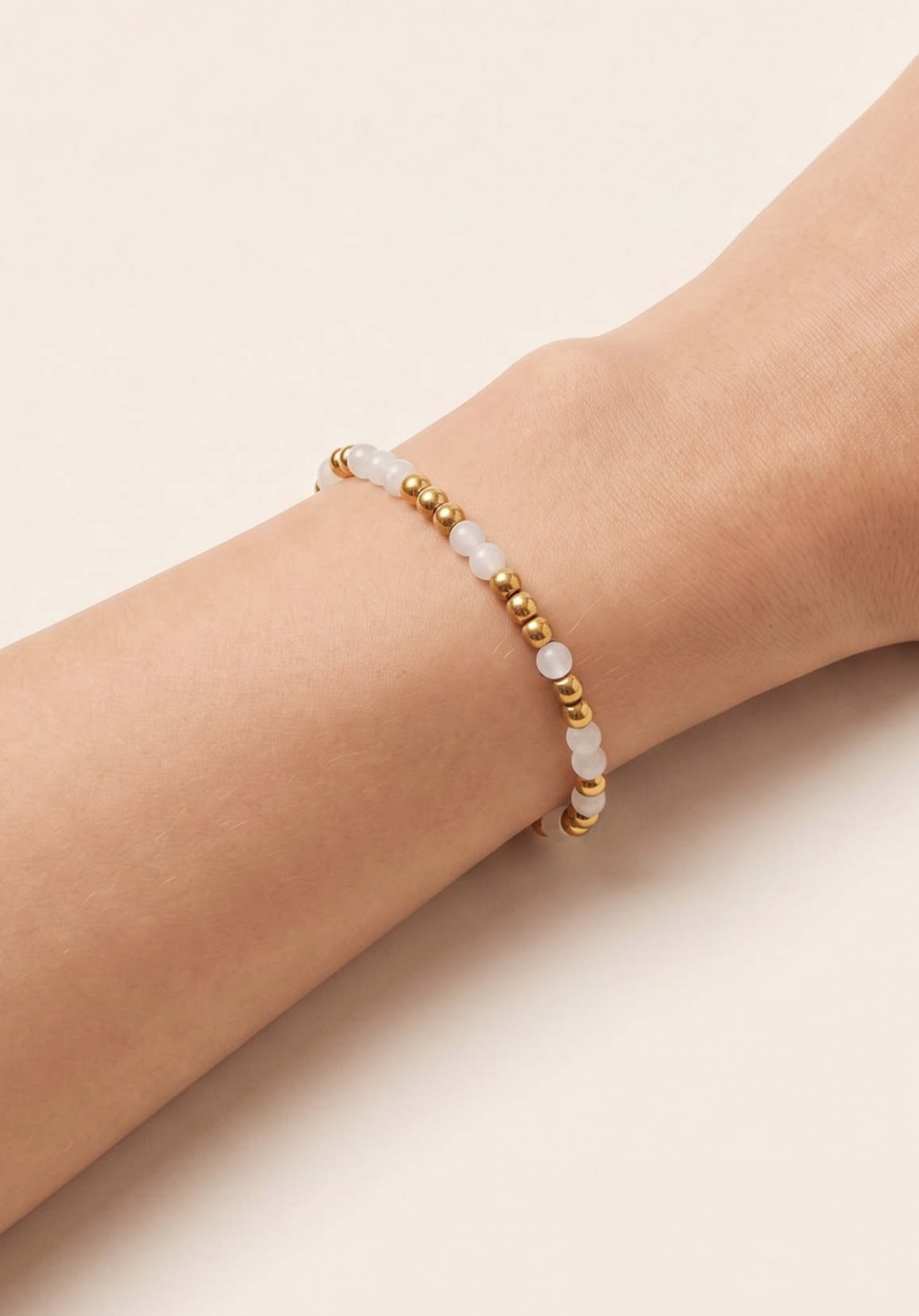 Mala Mondstein Armband Vergoldet