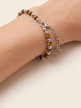 Mala Tiegerauge Armband Edelstahl