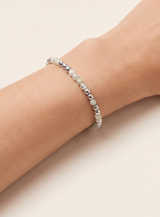 Mala Rosenquarz Armband Edelstahl