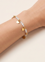 Noin Mondstein Armband vergoldet