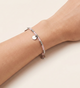 Noin Rosenquarz Armband silberfarbig