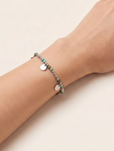 Noin afrikanischer Türkis Armband silberfarbig