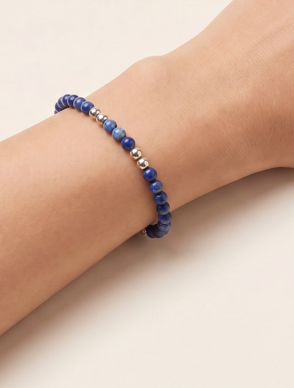 Punkto Lapislazuli Armband  Edelstahl