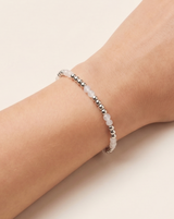 Triskart Mondstein Armband silberfarbig