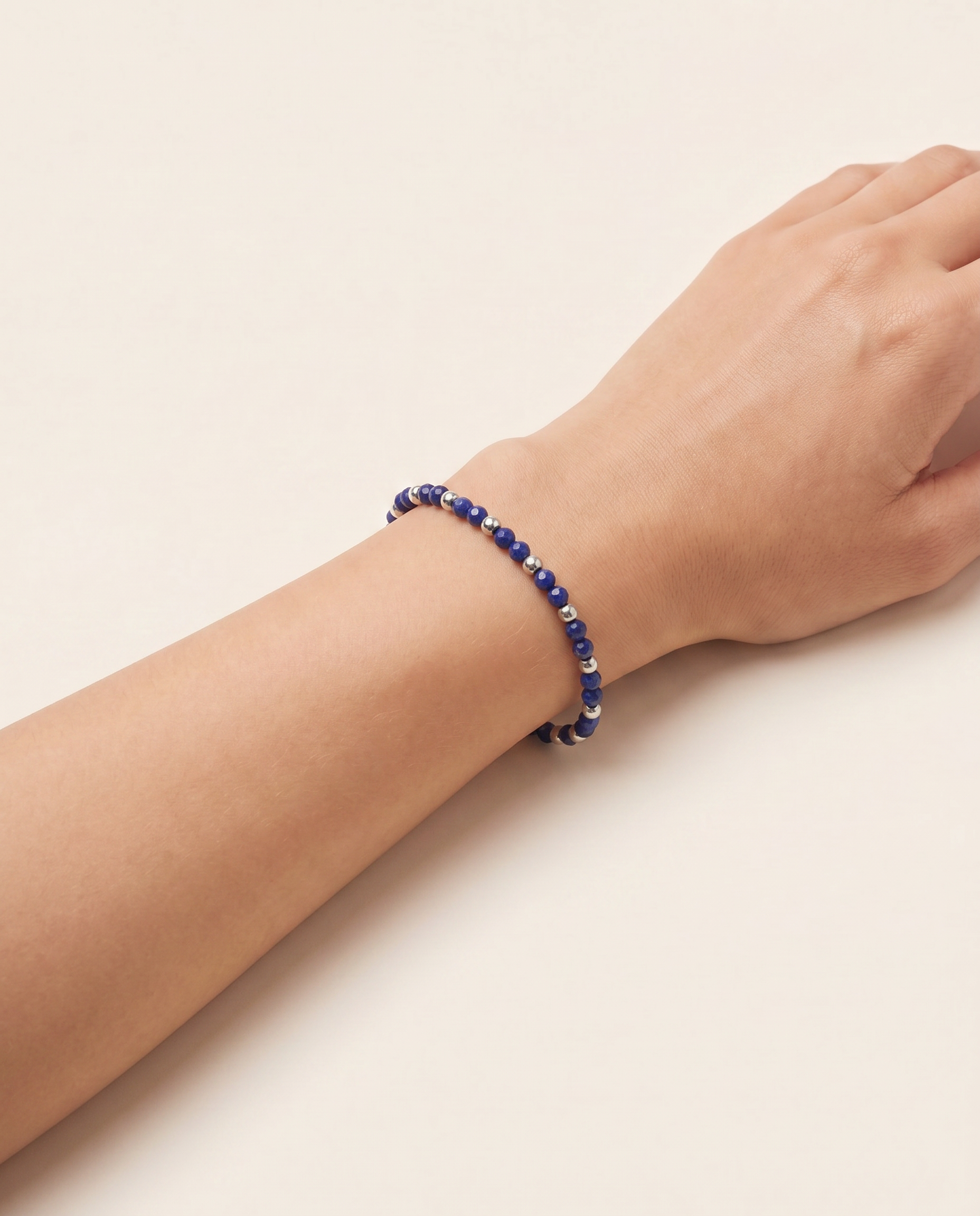 Veso Lapislazuli Armband Edelstahl
