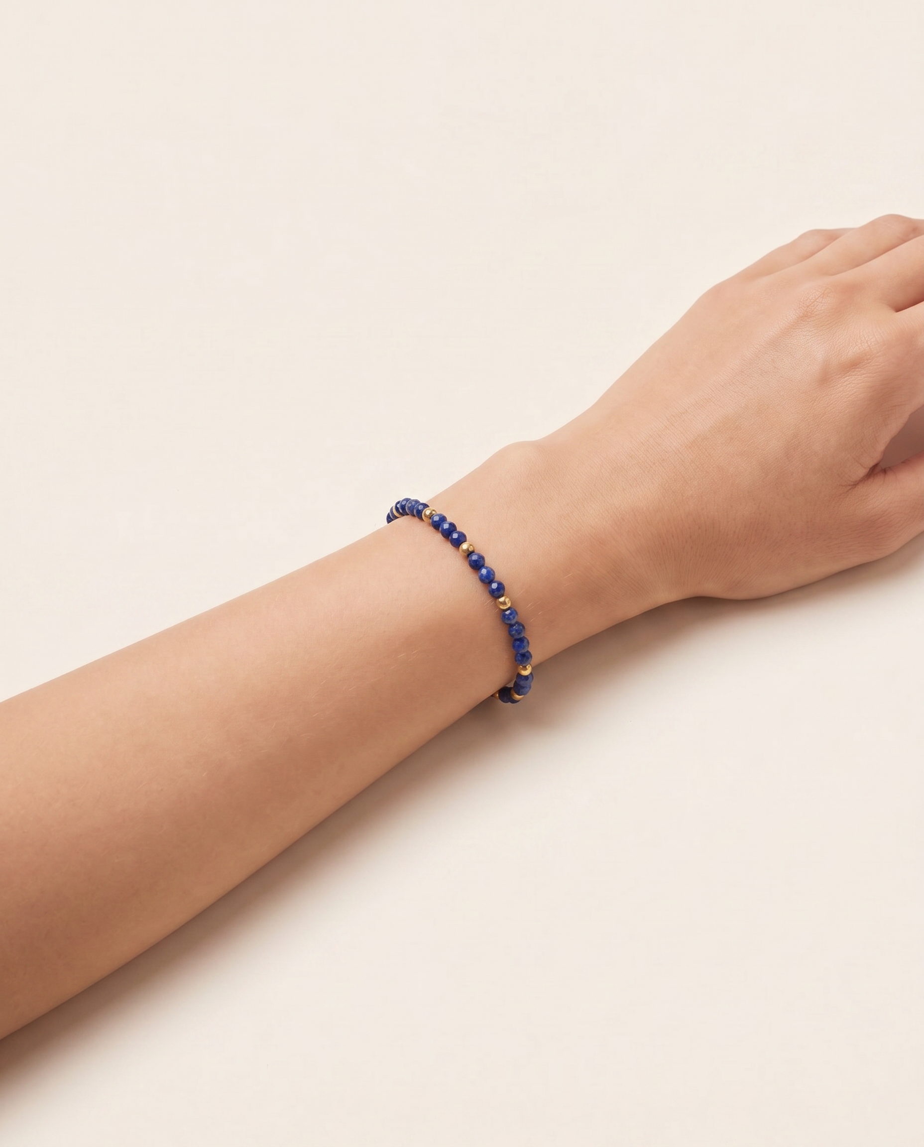 Veso Lapislazuli Armband Vergoldet
