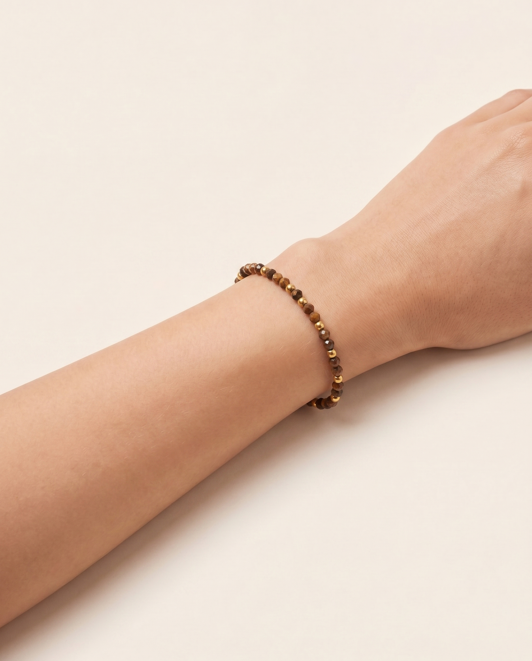 Veso Tiegerauge Armband Vergoldet