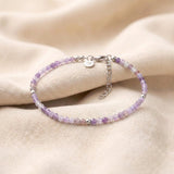 Alizea Amethyst Armband Edelstahl